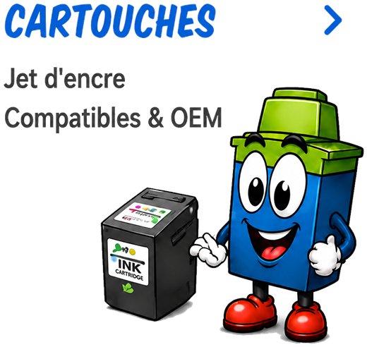 Cartouches jet d'encre compatibles et originales