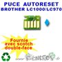 Puce Auto-Reset BROTHER LC1000/970 cyan
