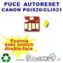 Puce Auto-Reset Canon CLI521 jaune