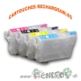 Cartouche Rechargeable pour Epson 604 - Pack x4 Vides