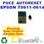 Puce auto-reset EPSON T0611 noire