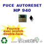 Puce Auto-Reset Noire HP 940