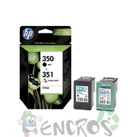 HP SD412EE - Lot de cartouches HP 350 et HP 351 noir et couleur