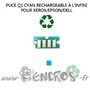 Xerox/Epson/Dell Puce Rechargeable Toner Cyan Série Q1