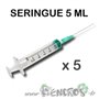 Seringue Pour Remplissage - 5ml x5